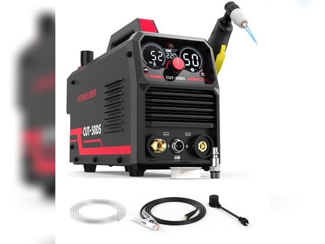 Lot 96-171295 - YESWELDER CUT-50DS Plasma Cutter, 50Amp Air Power Large Digital Display 110/220V Dual Voltage IGBT I...
