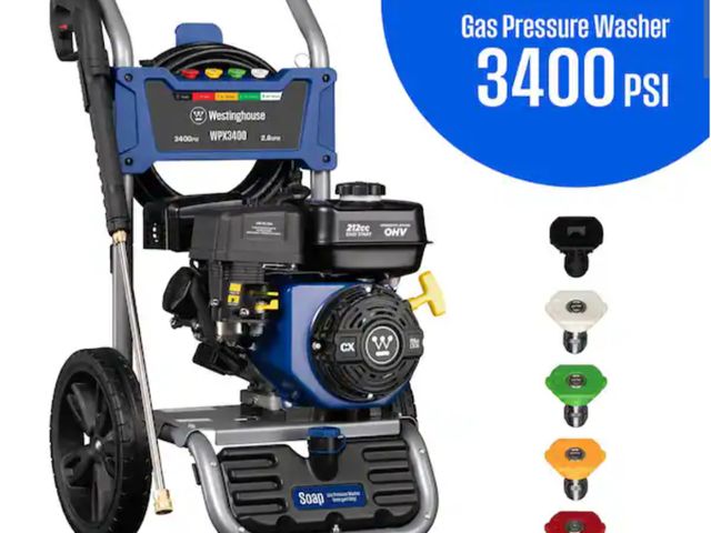 Lot 96-227761 - Incomplete Westinghouse 3400 PSI 2.6 GPM Gas Powered Axial Cam Pump Cold Water Pressure Washer with ...