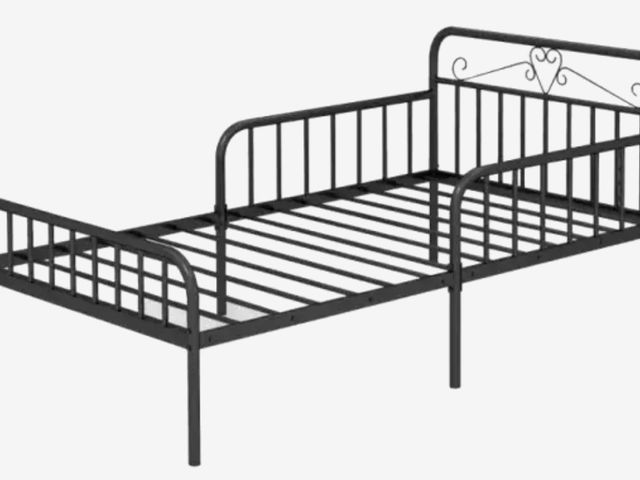 Lot 96-190153 - Twin Size Bed Frame with Headboard and Safety Side Guardrails Used