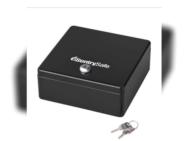 Lot 96-188926 - SentrySafe 0.07 cu. ft. Money Safe Cash
BOX New