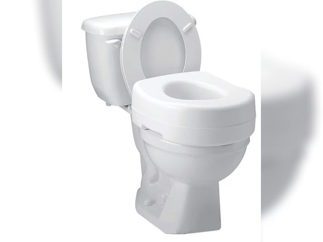 Lot 96-180193 - Carex Toilet Seat Riser, 5.5 Inch, Toilet Seat Risers for Seniors, Raised Toilet Seat, Supports 300l...