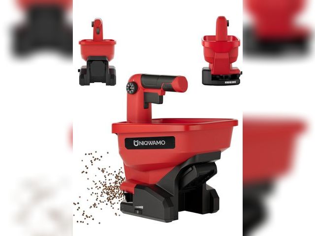 Lot 96-187546 - Handheld Grass Seed Spreader Compatible for Milwaukee 18V Li-ion Battery, Available Year-Round, Gras...