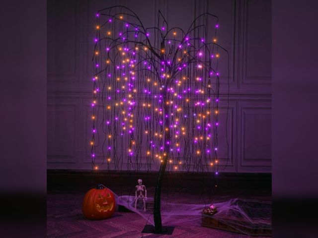 Lot 96-226301 - Home Accents Holiday 7 Feet Halloween Willow Tree, 256 LED Lights for Home, Festival, Nativity,Party...