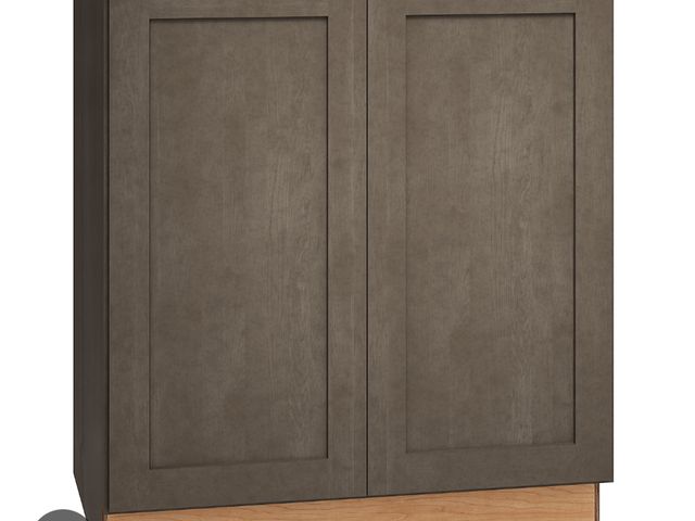 Lot 96-232829 - B30-FH-12 - Shaker Maple Natural Base Full Height Cabinet 12 Inch Deep (2 Butt Door) - Framed Assemb...