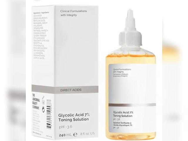 Lot 96-164604 - Ordinary Glycolic Acid Toning Solution, 8 Fl Oz Glycolic Acid 7% Toner Gently Exfoliates, Smooths Sk...