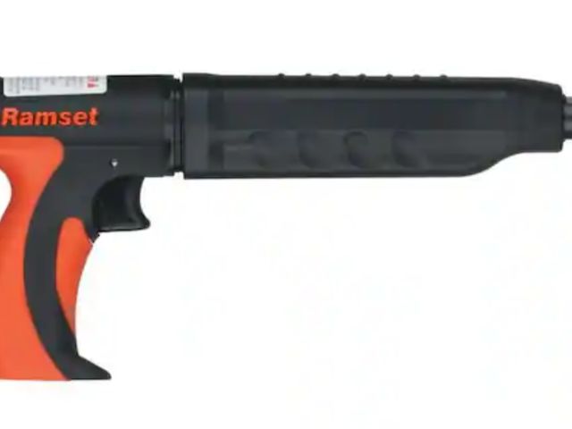 Lot 96-192126 - Ramset
MasterShot 0.22 Caliber Powder Actuated Tool (PAT)
Used Untested 
Msrp $109.00