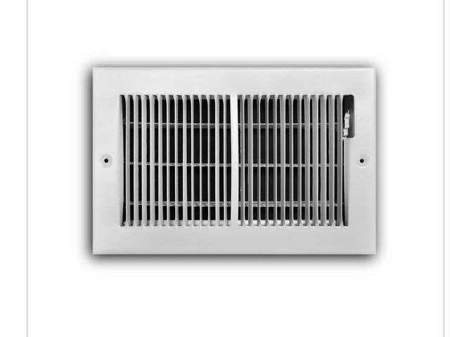 Lot 96-227738 - 3 pack Everbilt 10 in. x 6 in. 2-Way Steel
Baseboard Register in White New
