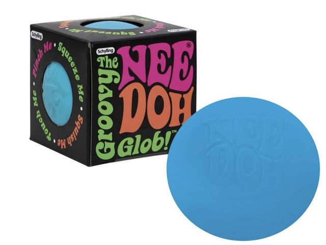 Lot 96-233195 - Nee Doh Groovy Glob Squeeze Novelty Toy, Colors Vary, Children Ages 3+ New. Color is purple