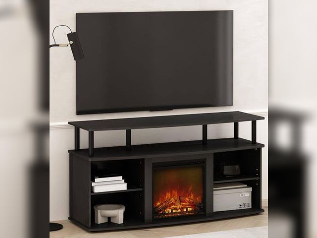 Lot 96-162053 - Furinno
Jensen Americano/Black TV Stand Entertainment Center Fits TV's up to 55 in. with No Heat Dec...