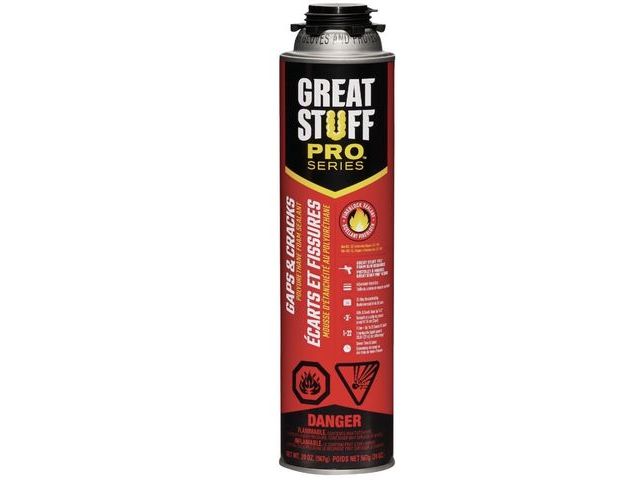 Lot 96-182165 - Great Stuff Gaps &amp; Cracks Orange Polyurethane Insulating Foam Sealant 24 oz

New