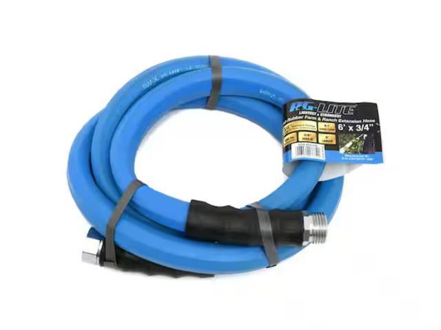 Lot 96-162634 - AG-LITE
3/4 in. x 6 ft. Heavy Duty Rubber Water Hose

 New