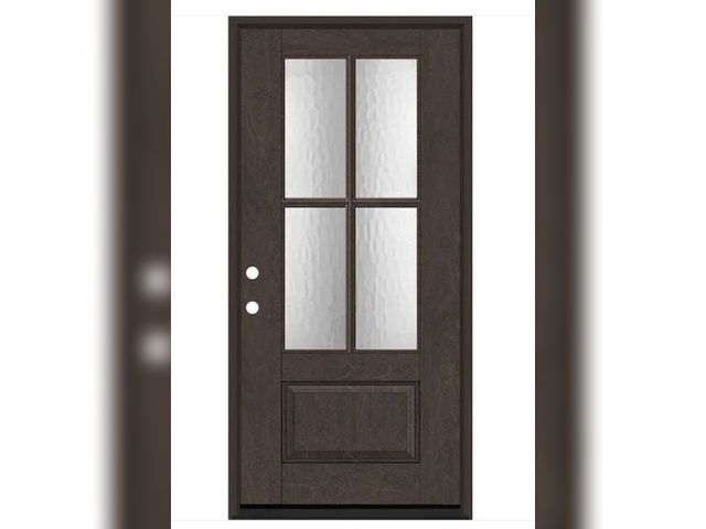 Lot 96-172179 - Steves &amp; Sons
Regency 36 in. x 80 in. 3/4 Lite 4 SDL Oasis Decorative Glass RHIS Prefinished Hic...
