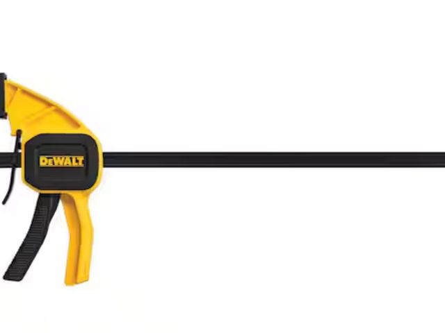 Lot 96-167251 - DEWALT 12 in. 100 lbs. Trigger Clamp with 2.43 in. Throat Depth New