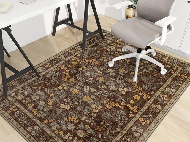 Lot 96-190777 - Area Rug For Living Room, Office, Bedroom Brown Neutral Area Rug 
Approx. 8X10 
unused open box 
Pat...