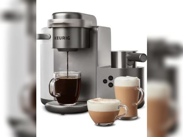 Lot 96-179932 - Keurig K-Cafe C Single Serve K-Cup Pod Coffee, Latte and Cappuccino Maker, Nickel 
used untested 
MS...