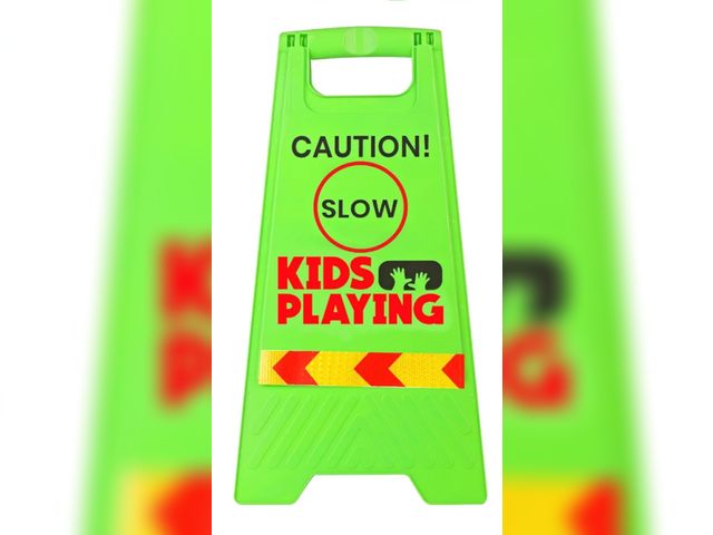 Lot 96-176009 - Slow Sign for Kids - Children at Play Safety Signs Bundle - Slow Kids at Play Sign for Street with R...
