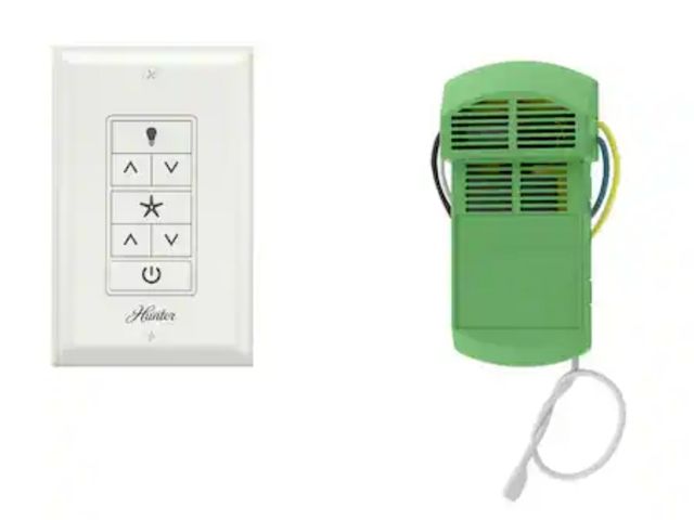 Lot 96-163092 - Hunter
Universal Damp Rated Ceiling Fan Wall Remote Control White
Appears Unused / Open Box