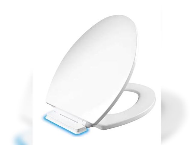 Lot 96-163374 - BEMIS
Belmont Elongated Soft-Close Never-Loosens Enameled Wood with Clean Seal Hinge Toilet Seat in ...