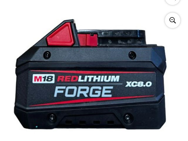 Lot 96-188924 - Milwaukee M18 REDLITHIUM FORGE XC 8.0Ah Battery Pack – 18V Lithium-Ion High-Output Power Tool Batter...
