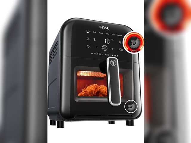 Lot 96-174890 - T-fal Infrared Air Fryer, 2x Faster Than Traditional Heating*, Large Air Fryer Toaster Oven Combo, 6...
