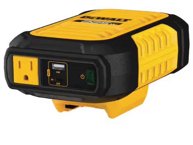 Lot 96-192437 - DEWALT 2-Way 225-Watt Power Inverter Compatible with 20-Volt XR 5 AH Lithium-Ion Battery (Not Includ...