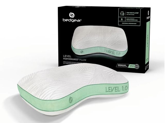 Lot 96-166730 - Bedgear Level Cuddle Performance Pillow - Firm Bed Pillow for Side Sleepers - Moisture Wicking Remov...