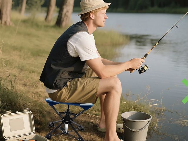Lot 96-227611 - Costway Folding Camping Stool 360°
Swivel Hunting Chair Anti-Sink Feet New