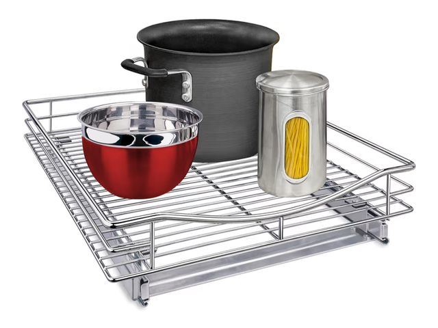 Lot 96-188203 - LYNK PROFESSIONAL® Pull Out Cabinet Organizer, 17" x 18" Slide Out Drawers for Kitchen Cabinets - Sl...