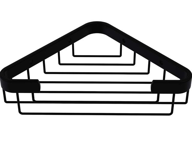 Lot 96-193440 - Allied Brass BSK-50ST Toiletry Corner Shower Basket, Matte Black New