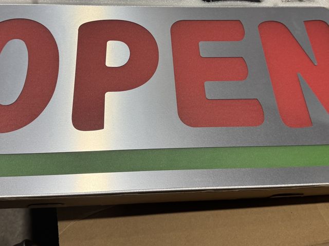 Lot 96-180744 - Large LED Open Signs for Business 
New