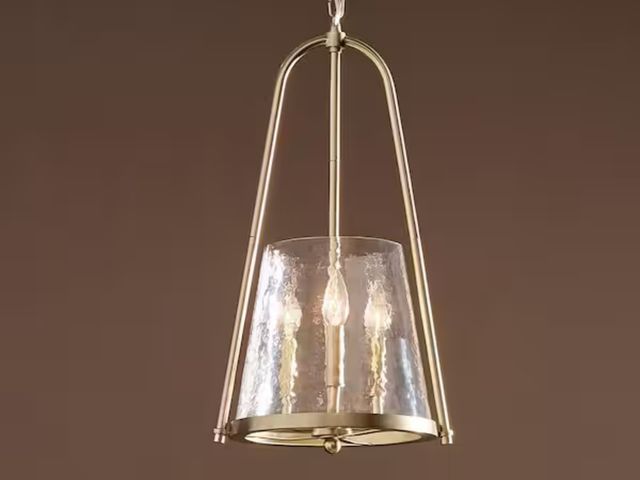 Lot 96-179723 - KICHLER
Nerine 3-Light Foyer Pendant with Hammered Glass in Champagne Bronze
New 
MSRP $159.00