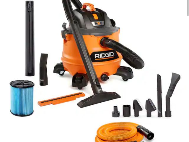 Lot 96-227020 - RIDGID

14 Gal. 6.0 Peak HP NXT Shop Vacuum Wet Dry Vac with Fine Dust Filter, Hose, Accessories and...