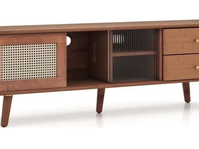 Lot 96-222790 - Costway
Bamboo TV Stand for TV up to 65 Inch
Unused, open box
MSRP $139.99