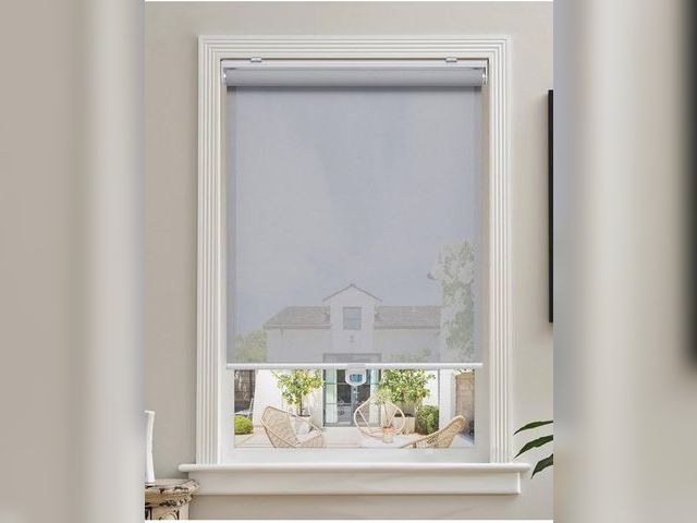 Lot 96-170885 - Roller Shades for Windows Light Filtering Shades Easy to Install 41" W x 72" H (Grey)

New