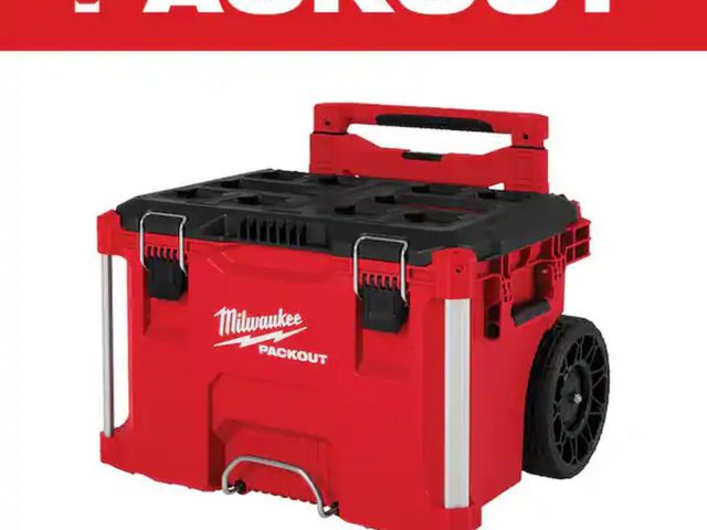 Lot 96-195204 - Milwaukee
PACKOUT 22 in. Rolling Modular Tool Box Low Profile Handle
New
MSRP $170.00