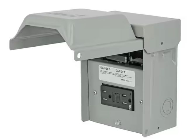 Lot 96-180101 - Midwest Electric Products 60 Amp 240-Volt Non-Fuse AC Disconnect with GFCI Receptacle (U065P010P)

N...