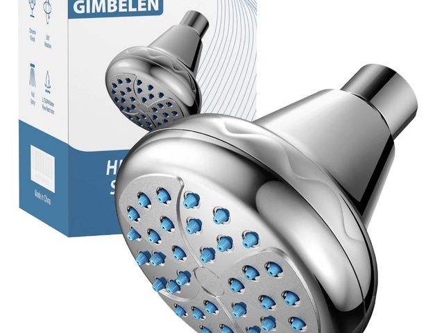 Lot 96-230893 - GIMBELEN High Pressure Shower Head, Your Bathroom Fixed Shower Head Replacement New