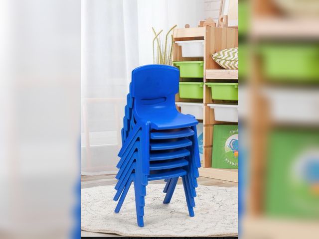 Lot 96-190351 - 6 Stackable Classroom Chairs Plastic 
New color
MSRP $227.00