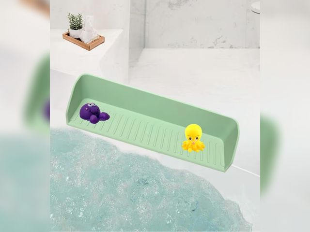 Lot 96-193166 - Bathtub Splash Guard, 2Pack Silicone Bathtub Splash Guard with Strong Suction Cups - Bathtub Accesso...