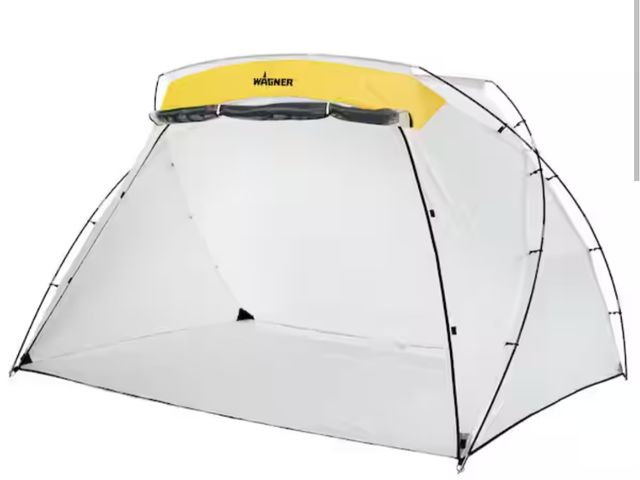 Lot 96-162469 - Wagner Spray Shelter 9 ft. x 6 ft. White Polyester New