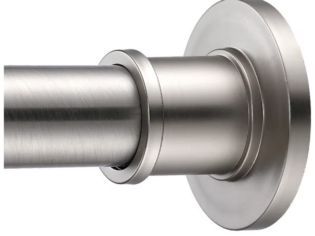 Lot 96-186633 - BRIOFOX Industrial Shower Curtain Rod - Rustproof Non-Slip 43-72 Inch 304 Stainless Steel Tension Cu...