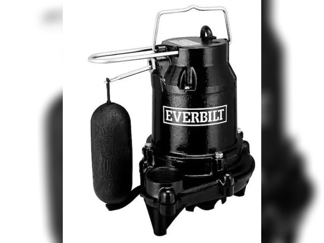 Lot 96-162176 - Everbilt
1/3 HP Cast Iron Submersible Sump Pump
Used Untested