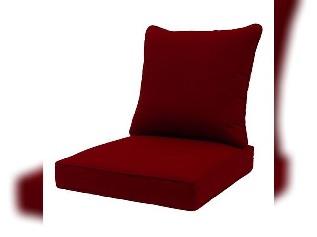 Lot 96-172936 - QILLOWAY Outdoor/Indoor Deep Seat Cushions for Patio Furniture, All Weather Lawn Chair Cushion 24 x ...