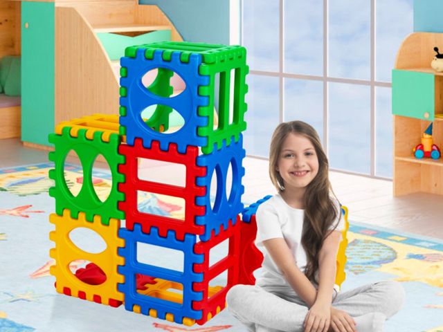 Lot 96-192325 - 32 Pieces Big Waffle Block Set Kids Educational Stacking Building Toy
New
MSRP $130.00