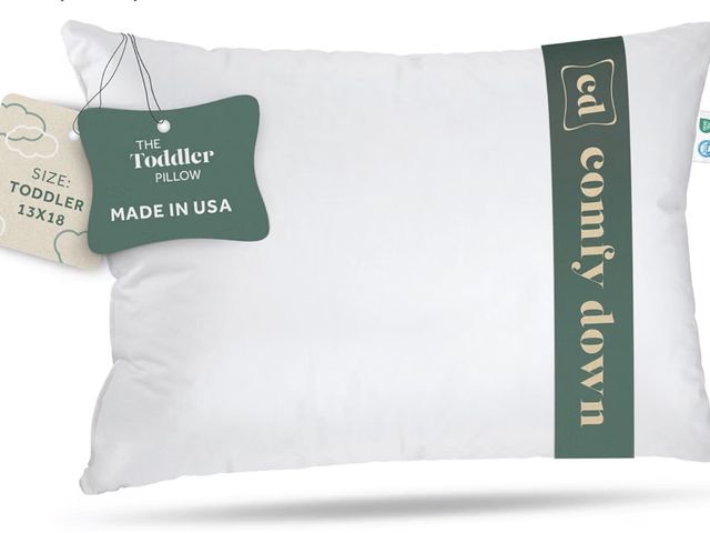 Lot 96-230577 - ComfyDown Toddler Pillow, 800 Fill Power Goose Down Fill, 300 Thread Count 100% Cotton Cover - Made ...