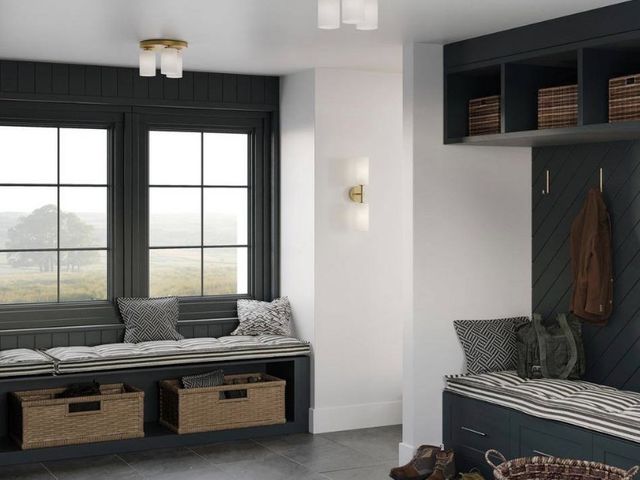 Lot 96-210550 - Progress Lighting
Cofield Collection 12 in. 3-
Light Vintage Brass
Transitional Flush Mount with Etc...