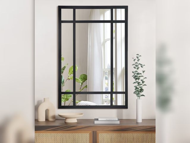 Lot 96-177744 - HQiJun
Visit the Store
4.6
4.6 out of 5 stars
(156)
Black Rectangle Mirror, Farmhouse Decorative Wal...
