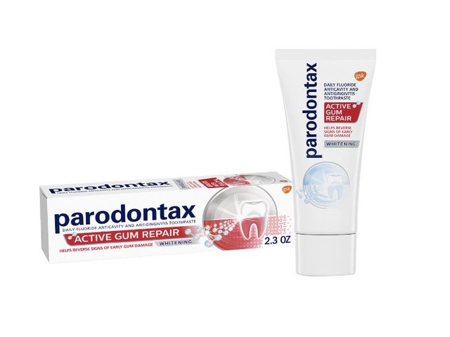 Lot 96-201472 - 3 pack Parodontax Active Gum Repair Whitening Toothpaste, 2.3 oz EXP 2/27 New