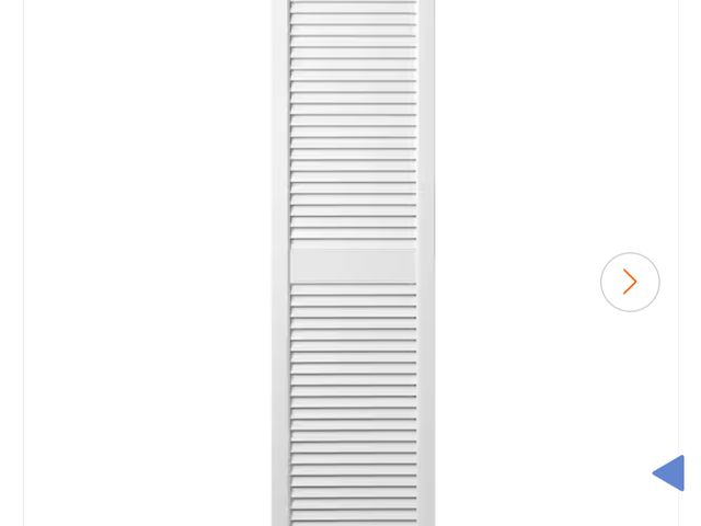 Lot 96-174072 - Ply Gem 15 in. x 55 in. Open Louvered Polypropylene Shutters Pair in White New