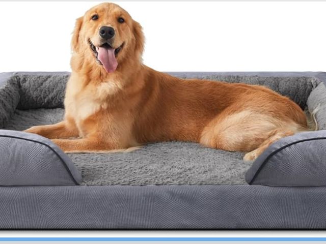 Lot 96-190379 - Orthopedic Dog Beds Large Sized, XL Washable Dog Sofa with Egg-Crate Foam, Waterproof Lining and Non...